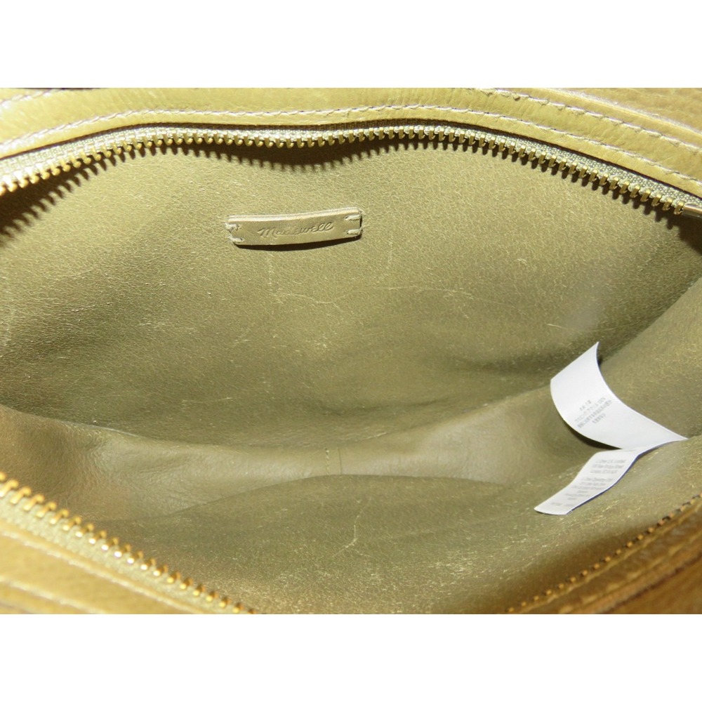 Madewell Tundra Green Transport Leather Saddle Bag Crossbody Shoulder Handbag - Picture 16 of 16